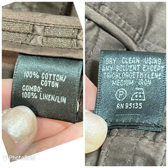 Lafayette 148 Brown Blazer Jacket Size 8 Hook Ruffle Linen Blend Dressy Feminine - Picture 5 of 12